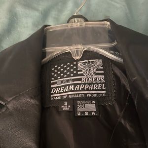 Bikers Apparel women’s SM Black Leather Riding Vest
